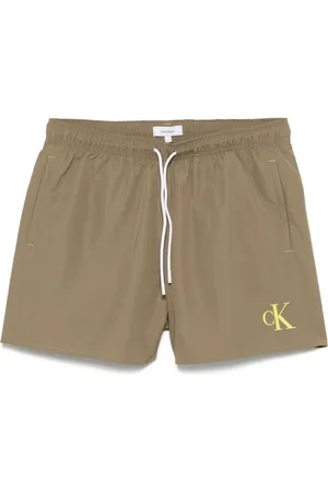 Calvin Klein Shorts de playa con cordones en la pretina