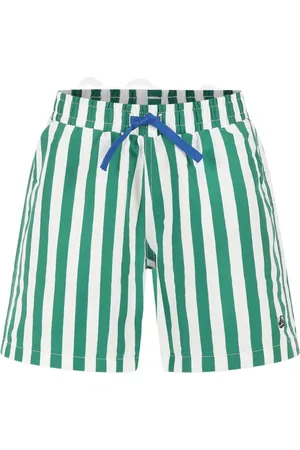 Petit Bateau Shorts de playa con rayas estampadas