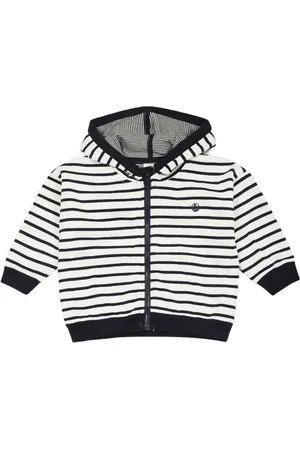 Petit Bateau Hoodie con motivo de rayas
