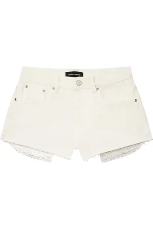 Purple Brand Shorts de mezclilla con strass