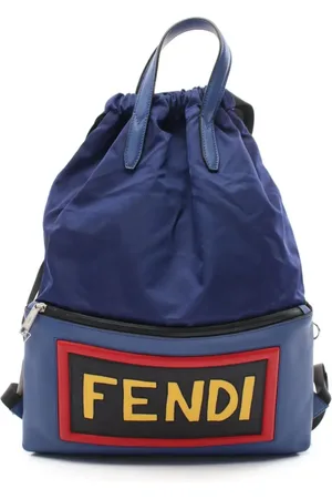 Fendi Mochila con aplique del logo 2010