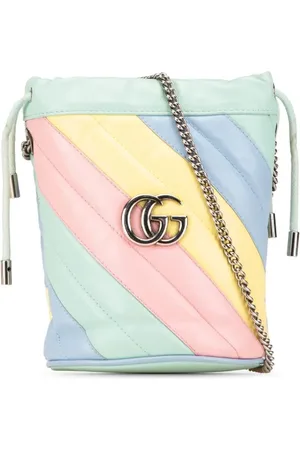 Gucci Bolsa bucket Mini GG Marmont Diagonal Matelasse Leather 2.0 2016-2025