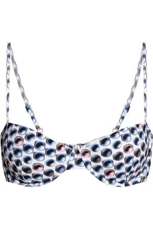 Tory Burch Top de bikini con ojo estampado