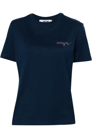 Msgm Playera con logo bordado