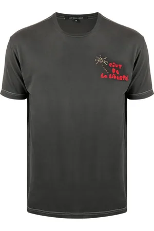 Cout de la Liberte Bead-embellished logo-embroidered T-shirt