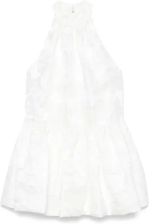 By Malina Vestido corto con motivo floral en jacquard