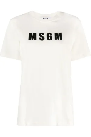Msgm Playera con logo estampado
