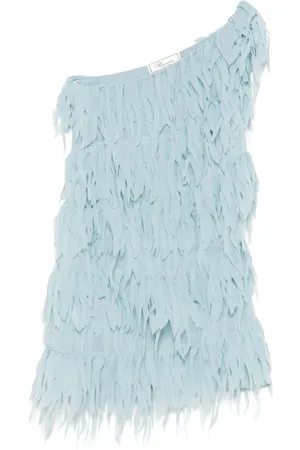 BLUMARINE Vestido corto con flecos