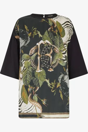 Roberto Cavalli Playera con estampado floral