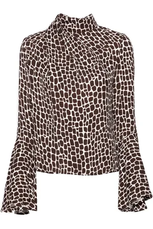 Msgm Blusa con animal print