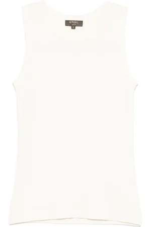 N.PEAL Camiseta con ribete de canalé