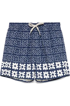 Sandro Shorts de playa con estampado gráfico