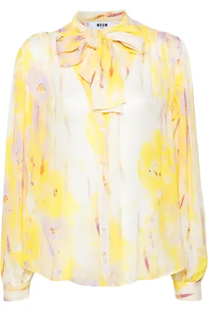 Msgm Camisa con estampado abstracto