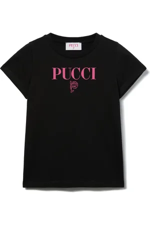 PUCCI Junior Playera con logo estampado