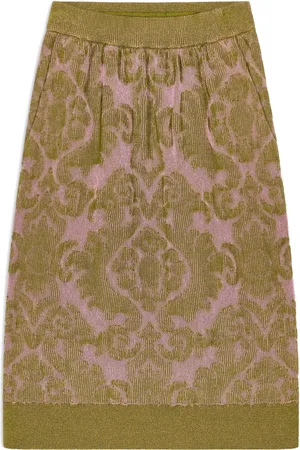 DRIES VAN NOTEN Falda con motivo en jacquard