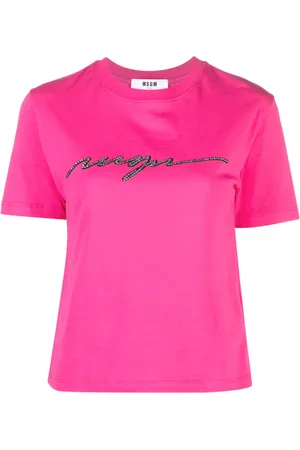 Msgm Playera con detalles del logo