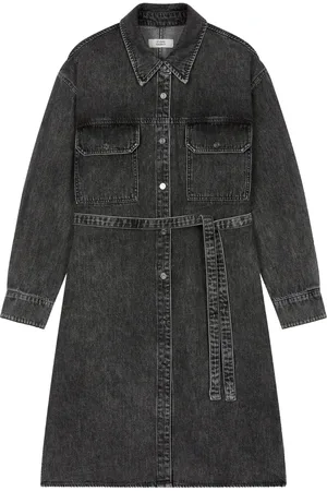 Studio Tomboy Vestido midi de mezclilla