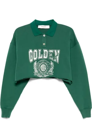Golden Goose Top tipo polo corto con estampado