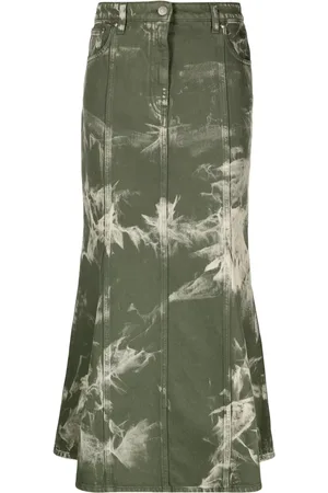 Msgm Falda larga con estampado tie-dye