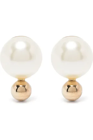 SEMICOUTURE Aretes con perla artificial