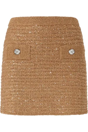 Pinko Falda corta bordada con lentejuelas