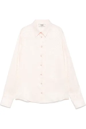 Fendi Camisa con logo FF en jacquard