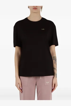 EA7 Playera con cuello redondo