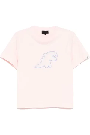 AGNÈS B. Playera manga corta con logo Dino bordado
