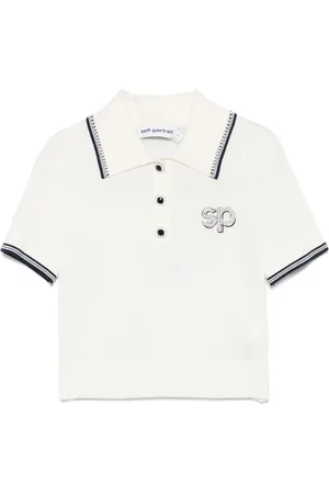 Self-Portrait Playera tipo polo con parche SP