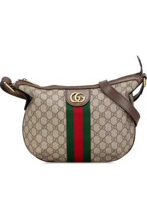Gucci Bolsa crossbody Small GG Supreme Web Ophidia Half Moon 2016-2024