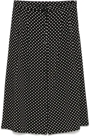 AGNÈS B. Falda con estampado de lunares