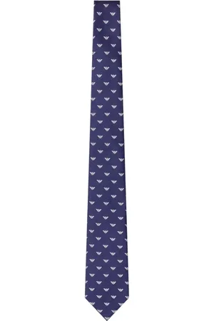 Emporio Armani Corbata de seda con monograma