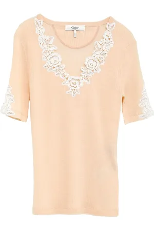 Chloé Playera con encaje floral