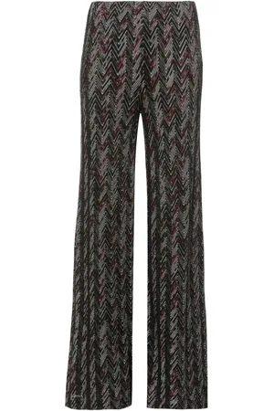 Missoni Pantalones tejidos en zigzag