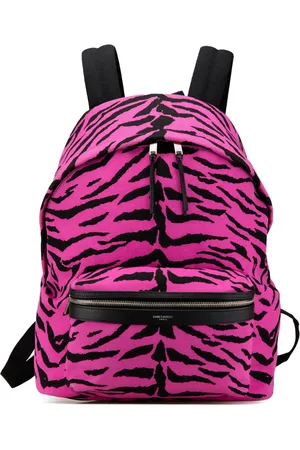 Saint Laurent Mochila Canvas Zebra Print City 2019