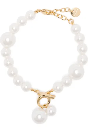 Salvatore Ferragamo Pulsera con perlas artificiales