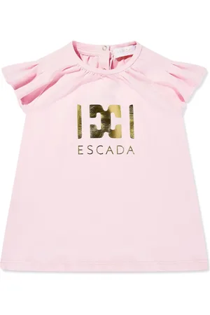 Escada Vestido con logo estampado