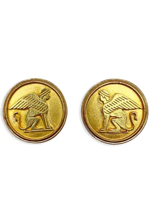 JENNIFER GIBSON JEWELLERY Aretes de clip Egyptian Sphinx 1970 pre-owned