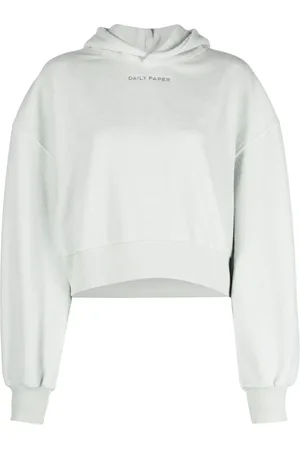 Daily paper Hoodie corta con logo en relieve