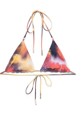 Patrizia Pepe Top de bikini con estampado tie-dye