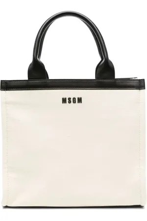 Msgm Tote con parche del logo