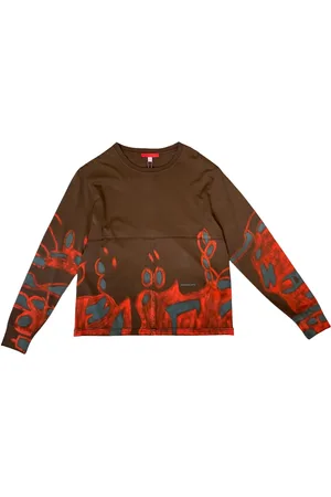 ECKHAUS LATTA Top con estampado de grafiti