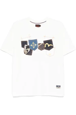 Evisu Playera con múltiples bolsillos