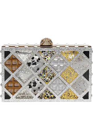 Kurt Geiger Crystal-embellished clutch bag
