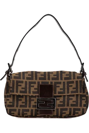 Fendi Bolsa de hombro Zucca Canvas Baguette 2000-2010