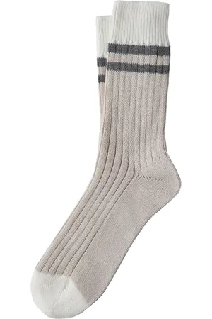 Brunello Cucinelli Calcetines con detalle de rayas
