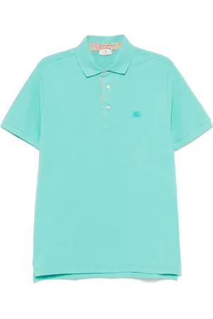 Etro Playera tipo polo con bordado Pegaso