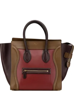 Céline Tote Mini Tricolor Leather Luggage 2002