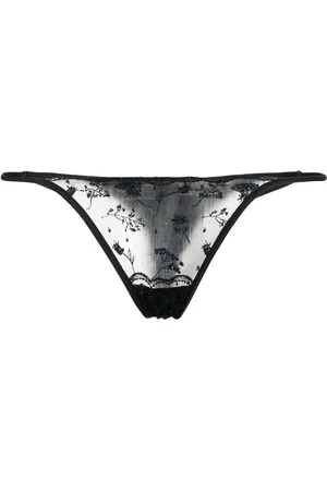 La Perla Tanga de encaje bordado