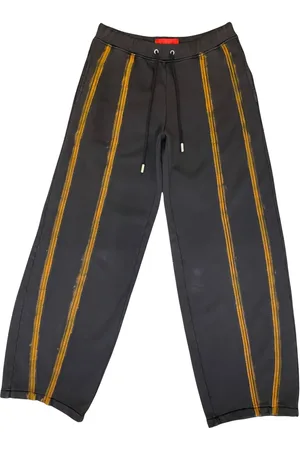 ECKHAUS LATTA Pantalones con cordones en la pretina y detalle de raya